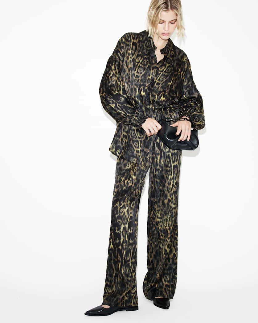 Charli Silk Blend Wide Leg Trousers