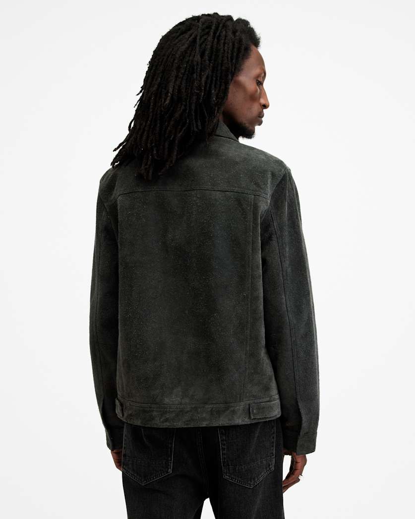 Hopper Suede Trucker Jacket